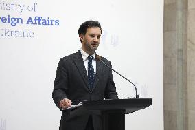 Briefing of Ukraines Foreign Ministry spokesperson Heorhii Tykhyi in Kyiv